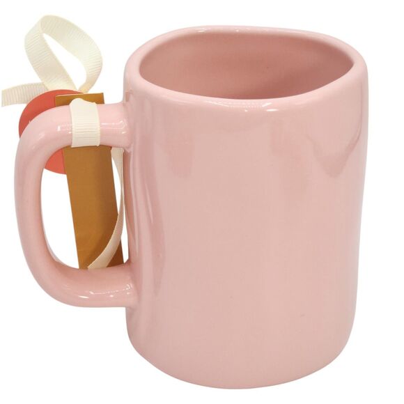 Rae Dunn Embossed Pink Ceramic‎ Coffee Mug You Are My Happy Place 16oz - Picture 2 of 8